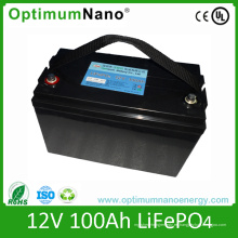 LiFePO4 12V 100ah batería recargable para almacenamiento de energía